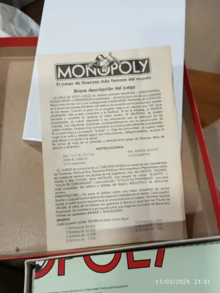 Monopoly Juego de Finanzas Borras Vintage , con to