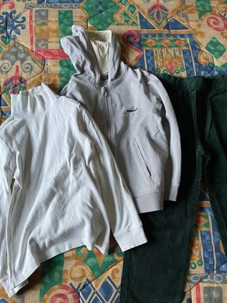 Set 3 pezzi: dolcevita, felpa, pantaloni 128cm