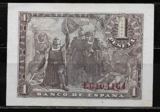 Billete 1 Peseta Banco de España 1943