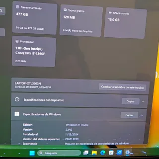 Asus Zenbook UX3402V i7-1360P 16GB DDR5 512GB SSD