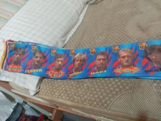 2 bufandas FC Barcelona reversibles