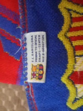 2 bufandas FC Barcelona reversibles