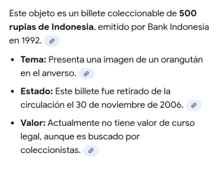 500 Rupias Indonesia 1992 Billete