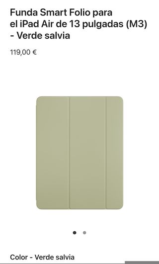 Funda Smart Folio para el iPad Air de 13 pulgadas (M3) - Verde salvia