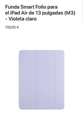 Apple Funda Smart Folio para el iPad Air de 13 pulgadas (M3/2) - Violeta claro