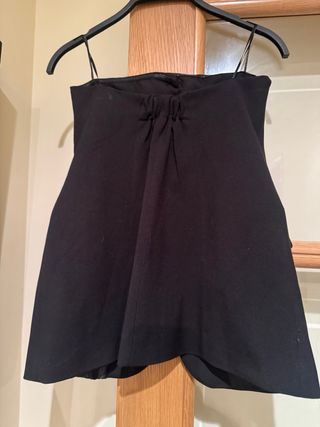 Top Zara Negro Botones