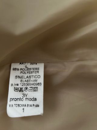 Abrigo beige mujer talla L