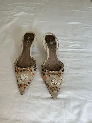 Abrigo beige mujer talla L