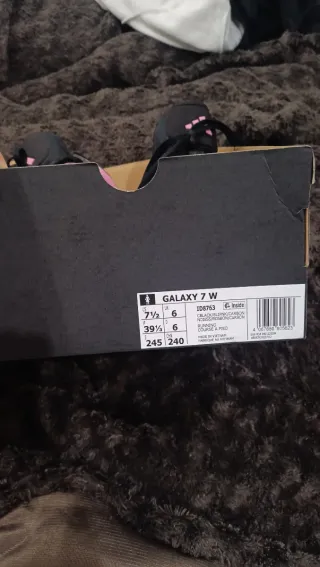 Zapatillas Adidas Galaxy 7 W Negras Rosas