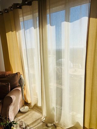 Cortine in lino Maison du Monde beige/gialle