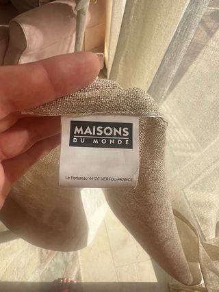 Cortine in lino Maison du Monde beige/gialle