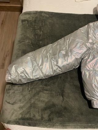 Abrigo plateado Ellesse acolchado