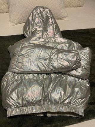 Abrigo plateado Ellesse acolchado