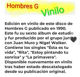 4x3 SI ENVÍO Hombres G - Esta es Tu Vida