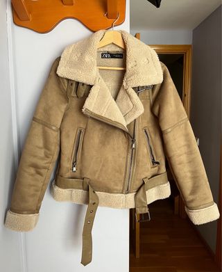 Chaqueta Zara Beige/Marrón Talla S