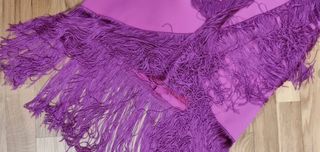 Vestido buganvilla invitada flecos