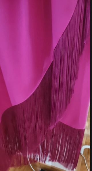 Vestido buganvilla invitada flecos