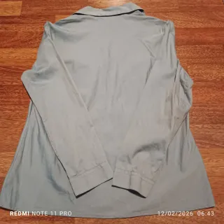 Camisa Benetton Gris Talla M