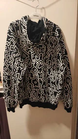 Sudadera Keith Haring Negra y Blanca