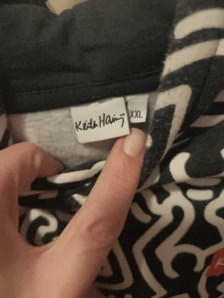 Sudadera Keith Haring Negra y Blanca