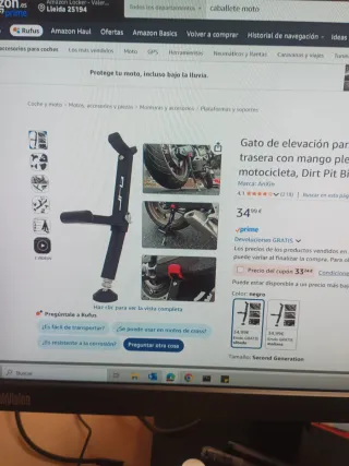 Gato elevador moto trasera AnXin