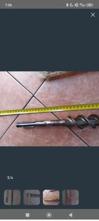 Broca SDS para taladro Medidas 40x400x540