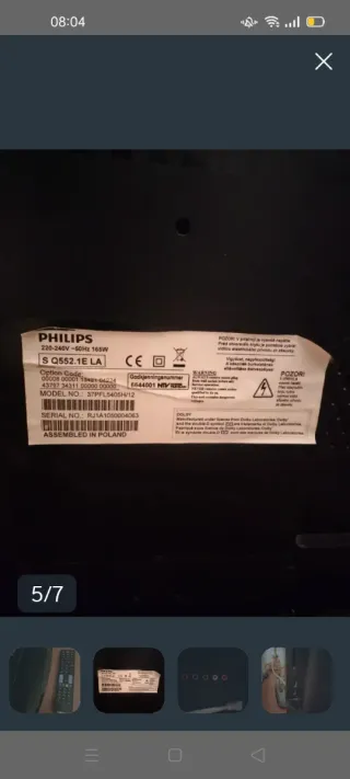 Televisión Philips 32 Negra