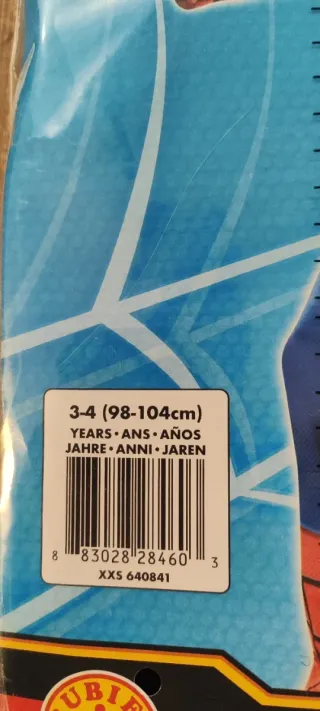 Disfraz Spiderman Musculoso 3-4 años