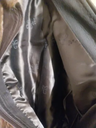 Chaquetón Piel y Pelo Marrón.