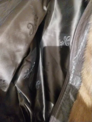 Chaquetón Piel y Pelo Marrón.