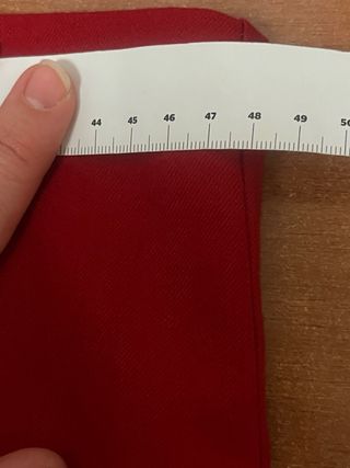 Gonna lana tubino vintage rossa