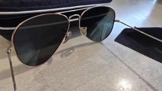 Gafas de sol Ray-Ban RB3025 Aviator Dorado/Verde