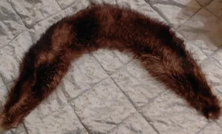 Collo di pelliccia marrone