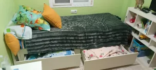 Cama nido de Ikea Diván, para dos colchones