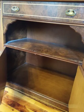 Mueble TV madera con cajón y puertas