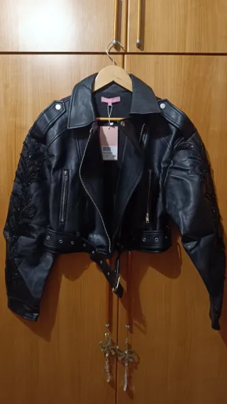 Cazadora Biker Alma en Pena Talla M