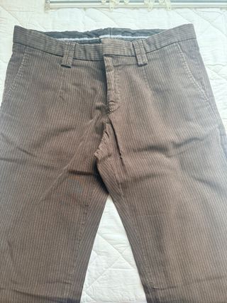 Pantalón Zara hombre pana marrón