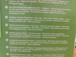 Aplique exterior Philips gris