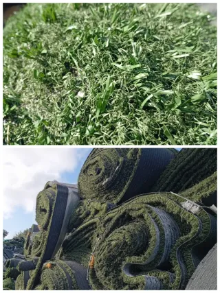 Césped artificial reciclado