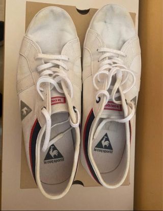 Zapatillas Le Coq Sportif tela blancas