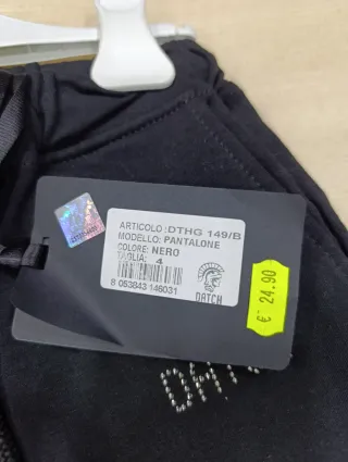 Pantaloni Datch bimba neri misura 4 anni