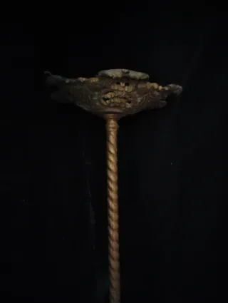 Lámpara de techo dorada vintage