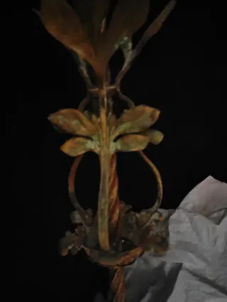 Lámpara de techo dorada vintage