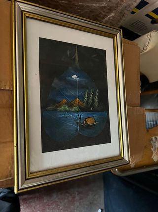 Quadro decorativo foglia dipinta