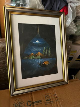 Quadro decorativo foglia dipinta