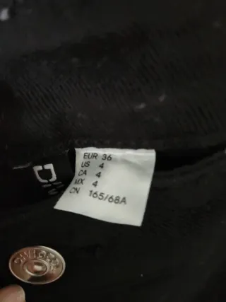 Pantalones vaqueros negros cintura baja