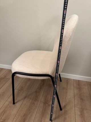 Sillas Bouclé Comedor - Blanco/Marfil