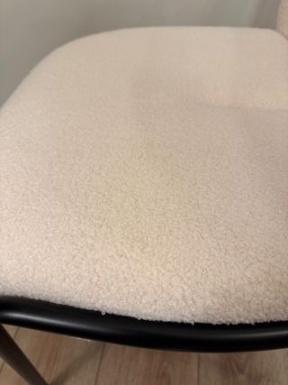 Sillas Bouclé Comedor - Blanco/Marfil