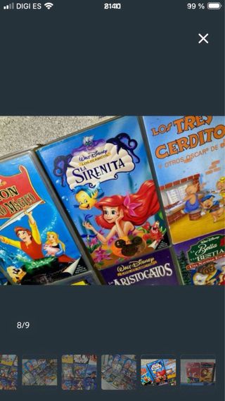 Lote Películas Disney VHS
