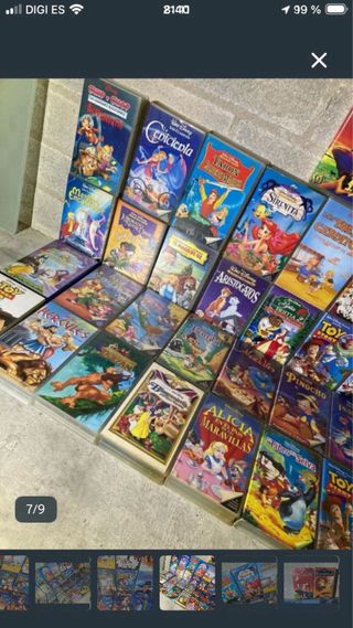 Lote Películas Disney VHS